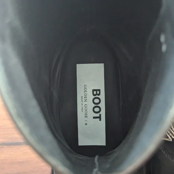 RARE Golden Goose Wish Star Short Western Boot in Black Yellow Sky Embroidery - Picture 11 of 16